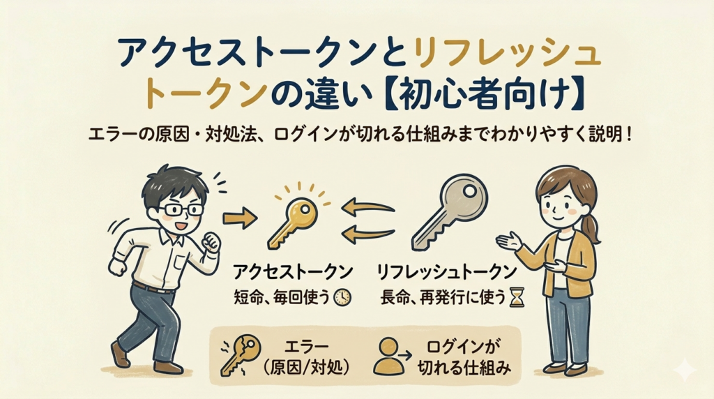 アクセストークンエラーとリフレッシュトークンエラーの違い