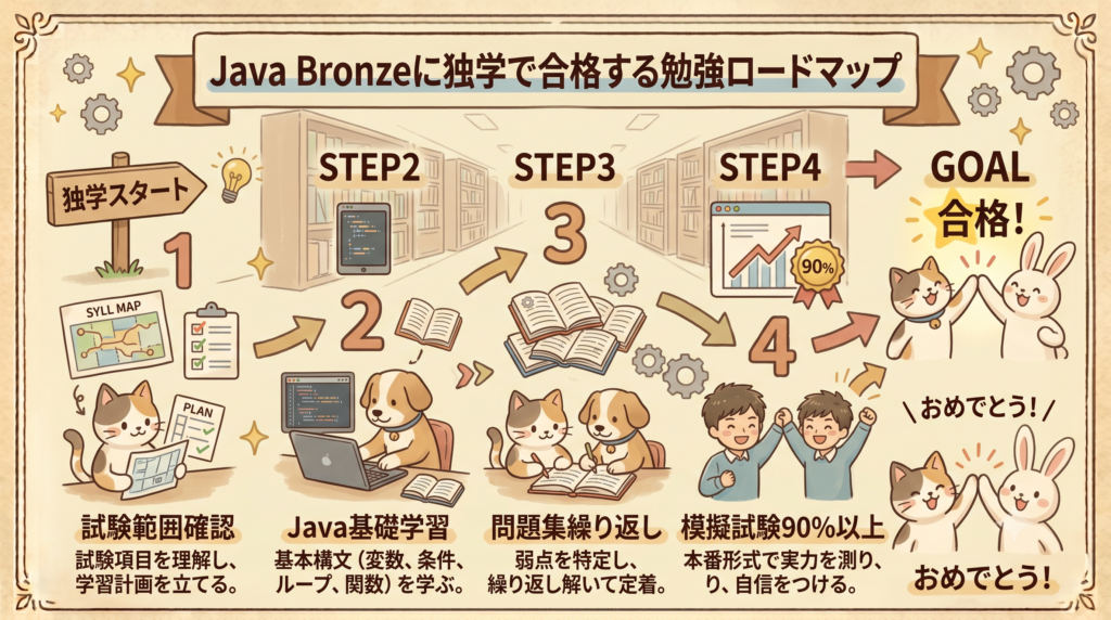 Java Bronzeに独学で合格するための勉強ロードマップ
